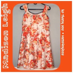 Madison Leigh floral Fit & Flare sleeveless Dress Size 4P